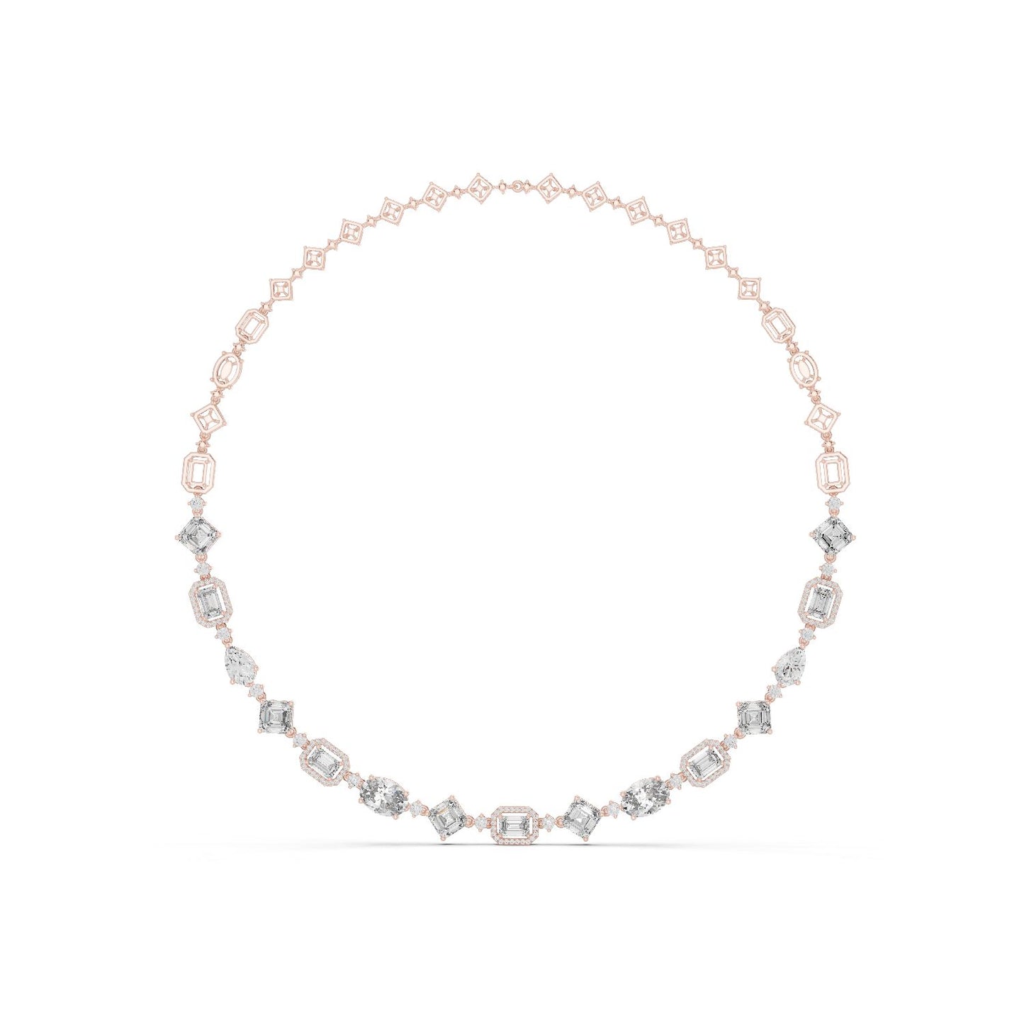 Round Lab Grown Diamond Pave Pendant