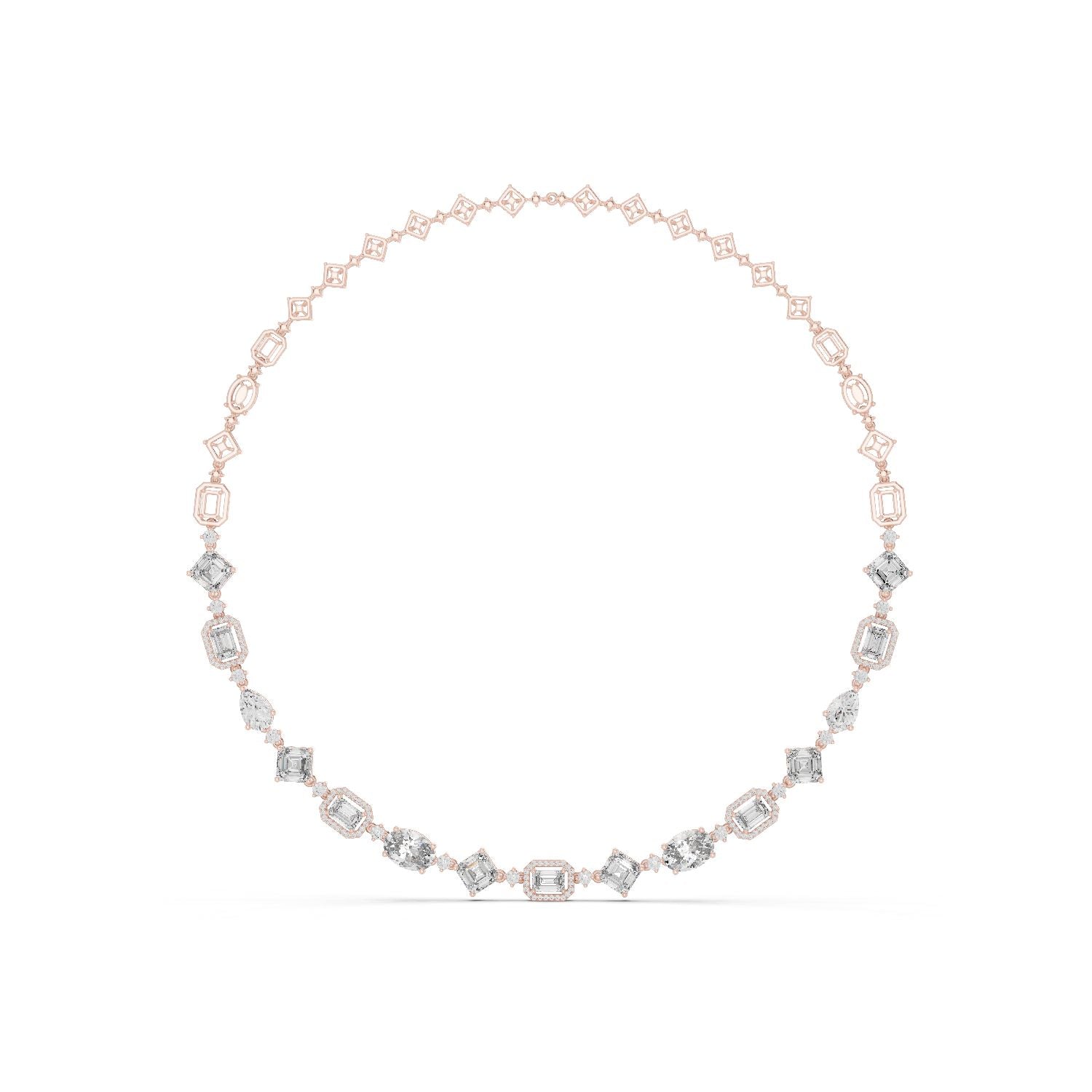 Round Lab Grown Diamond Pave Pendant