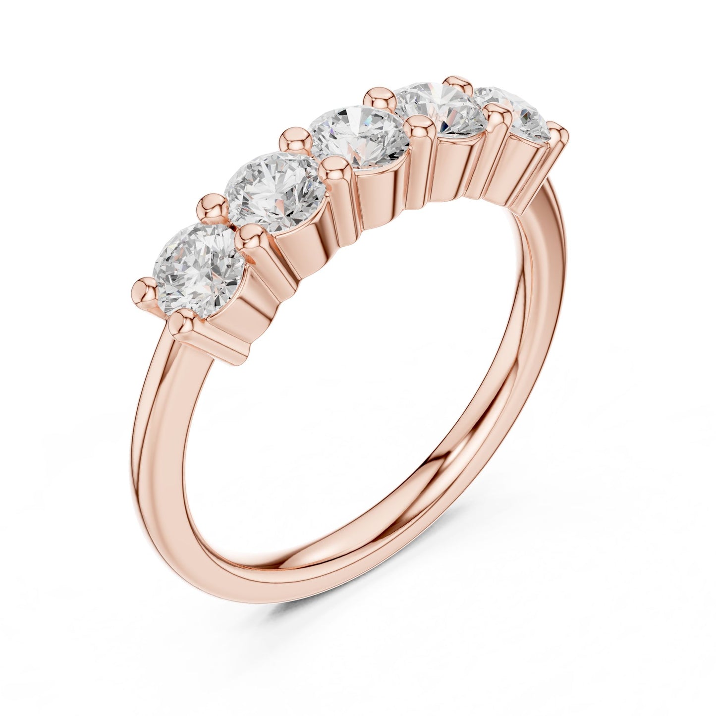 Round Lab Grown Diamond Pave Engagement Ring