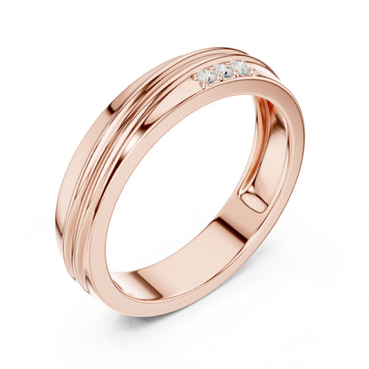 Men's Round Lab Grown Diamond Pave Ring