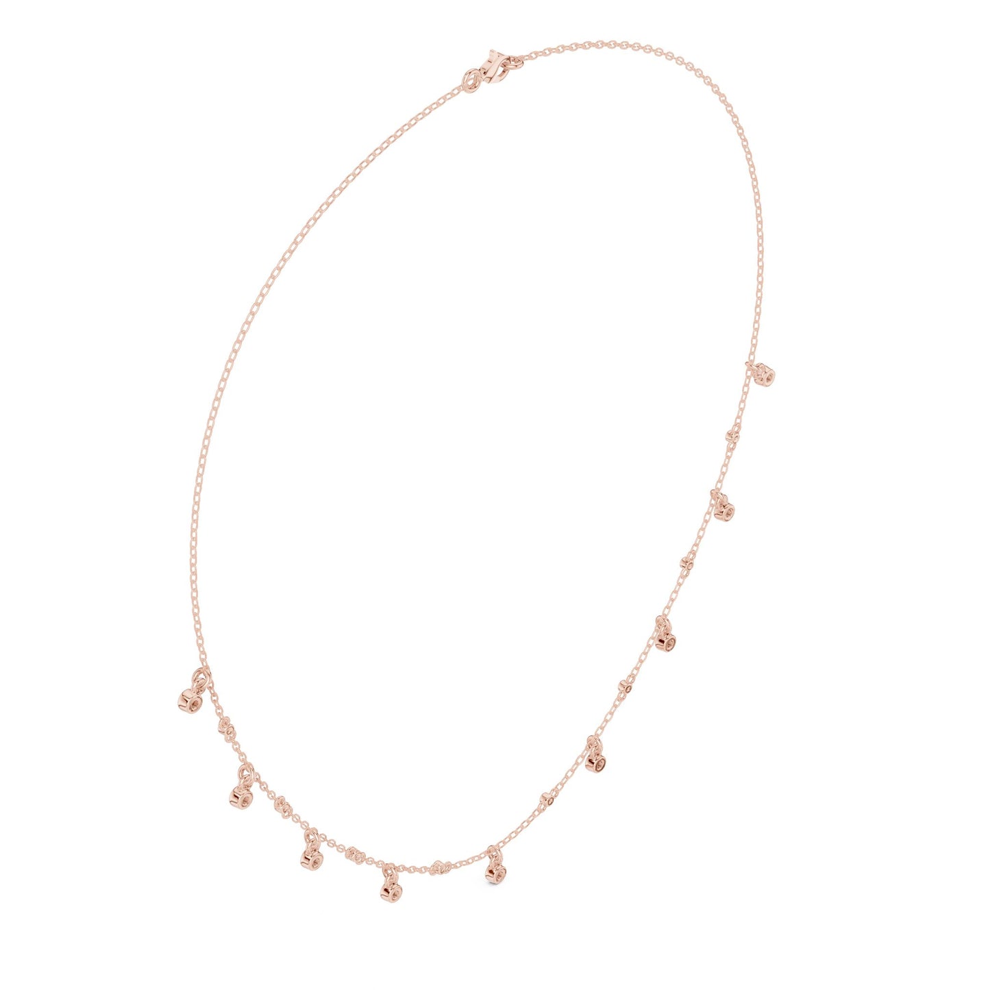 Round Lab Grown Diamond Pave Pendant