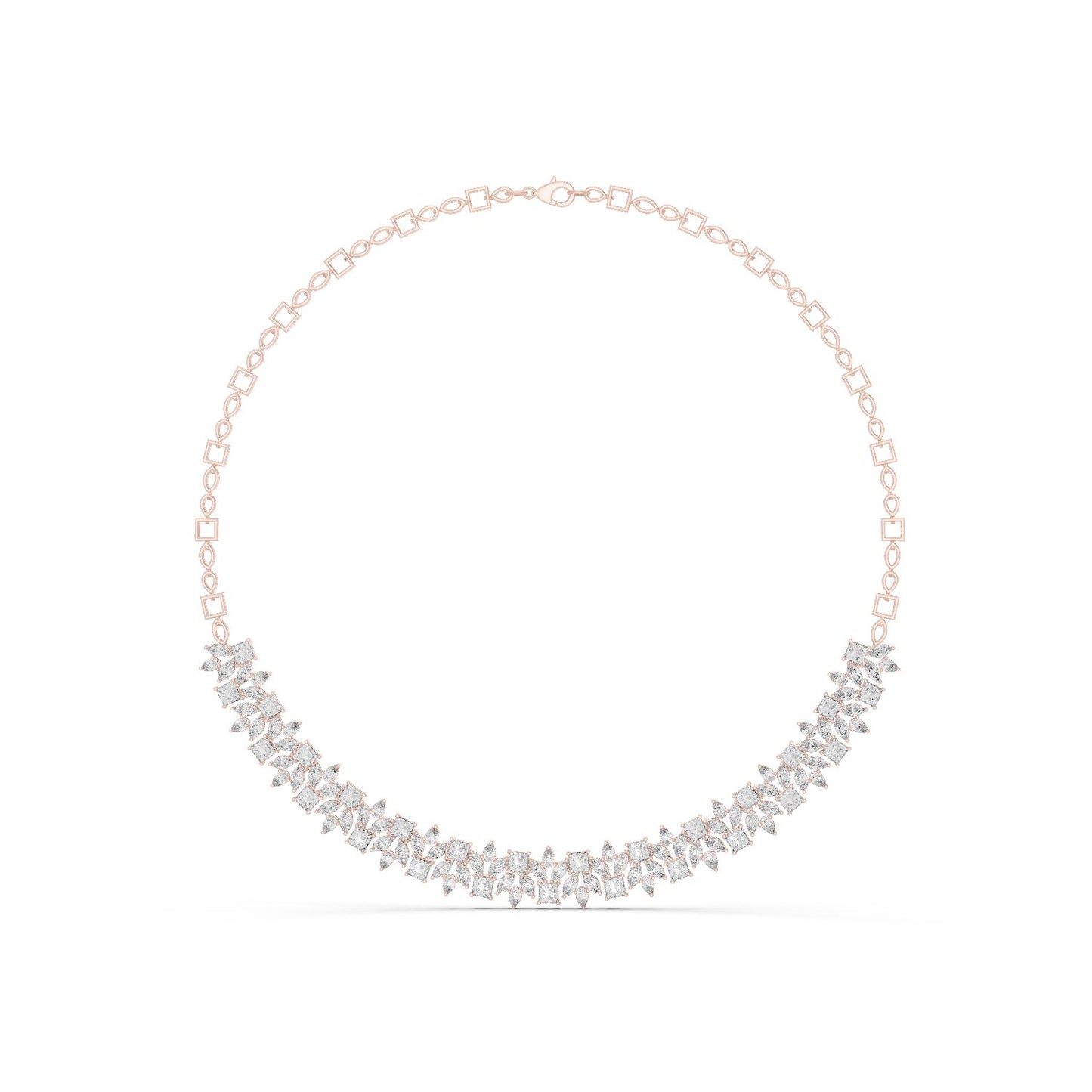 Round Lab Grown Diamond Pave Pendant