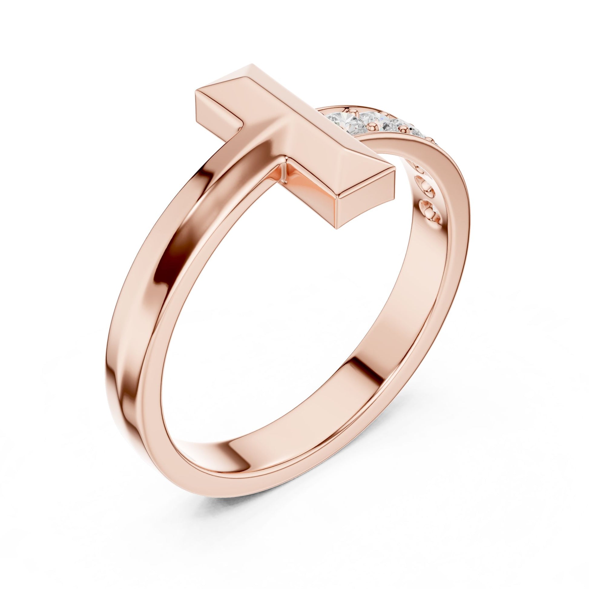 Men's Round Lab Grown Diamond Pave Ring