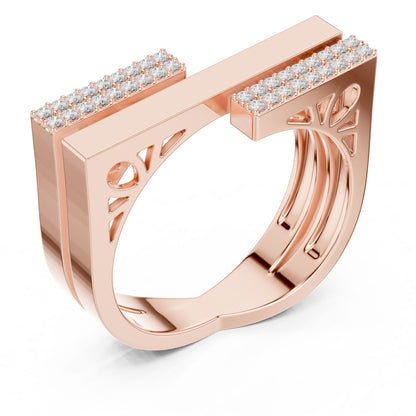 Women's Round Lab Grown Diamond Pave Ring