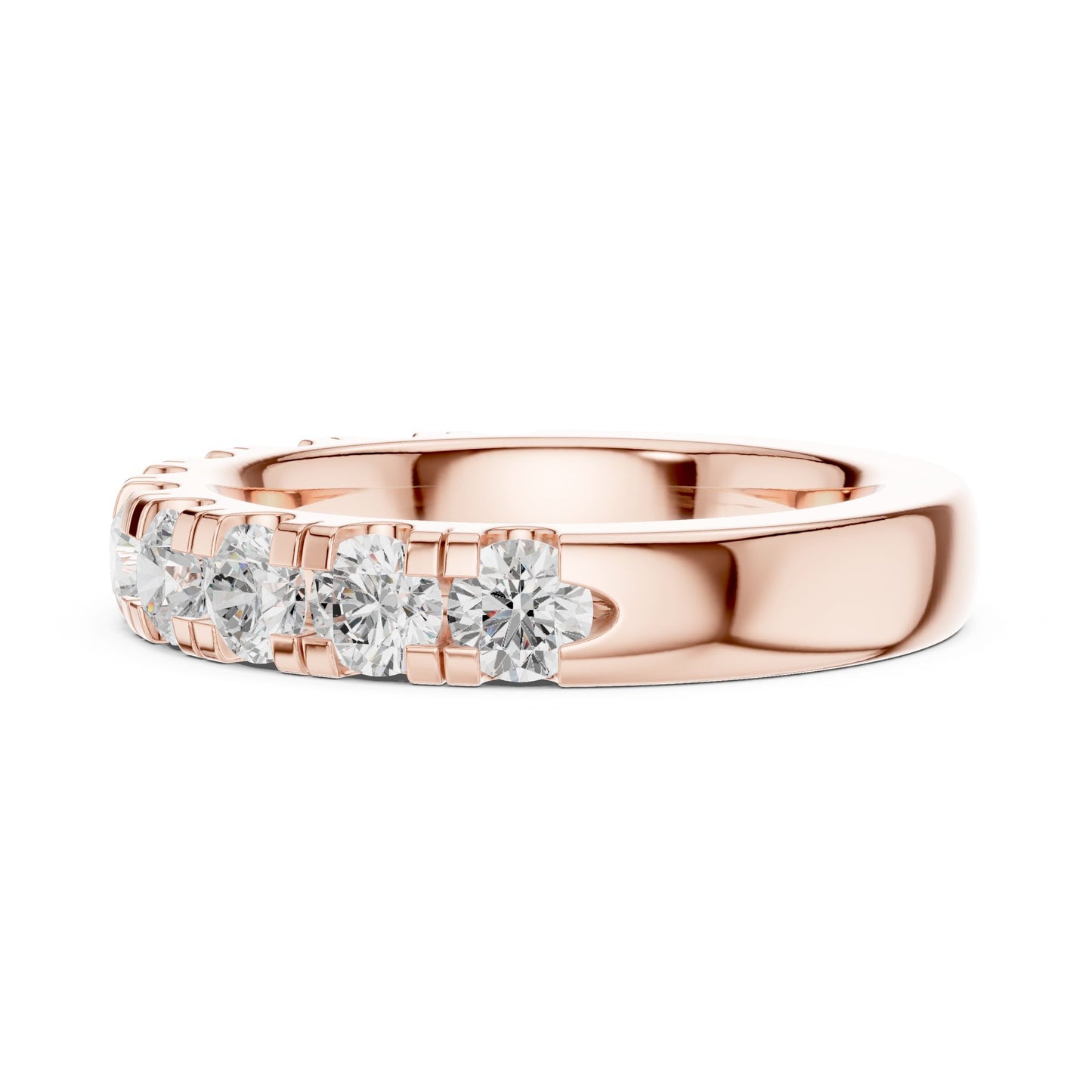 Round Lab Grown Diamond Pave Engagement Ring