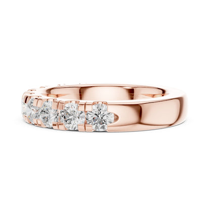 Round Lab Grown Diamond Pave Engagement Ring