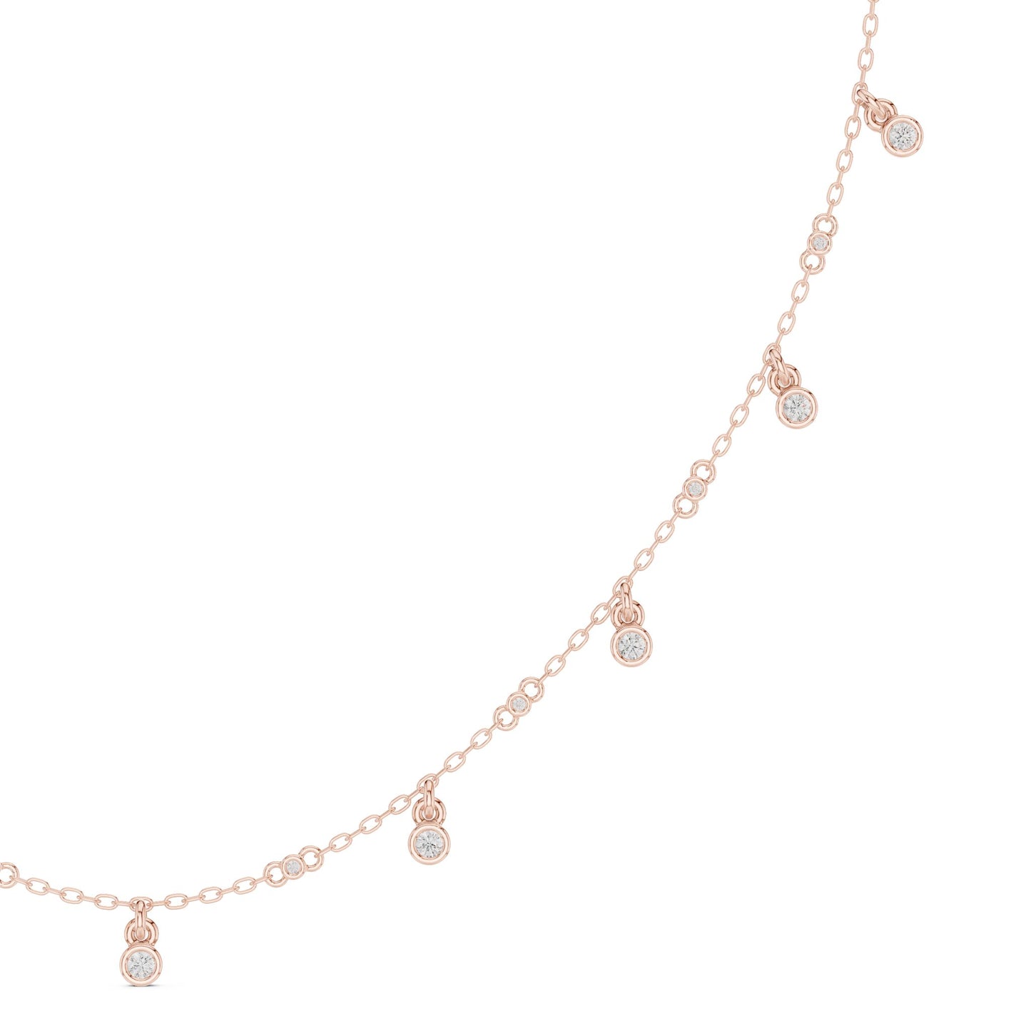 Round Lab Grown Diamond Pave Pendant