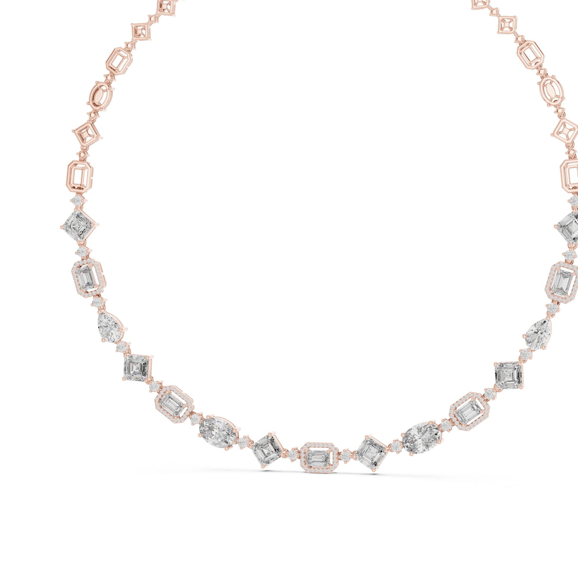 Round Lab Grown Diamond Pave Pendant