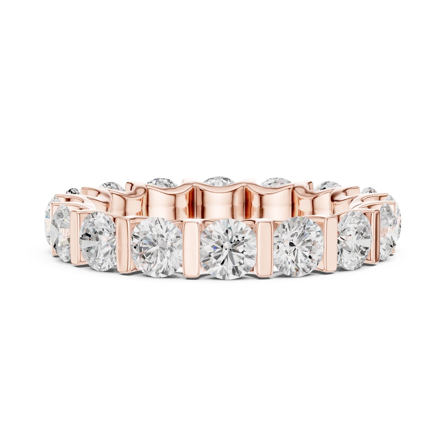 Round Lab Grown Diamond Pave Engagement Ring