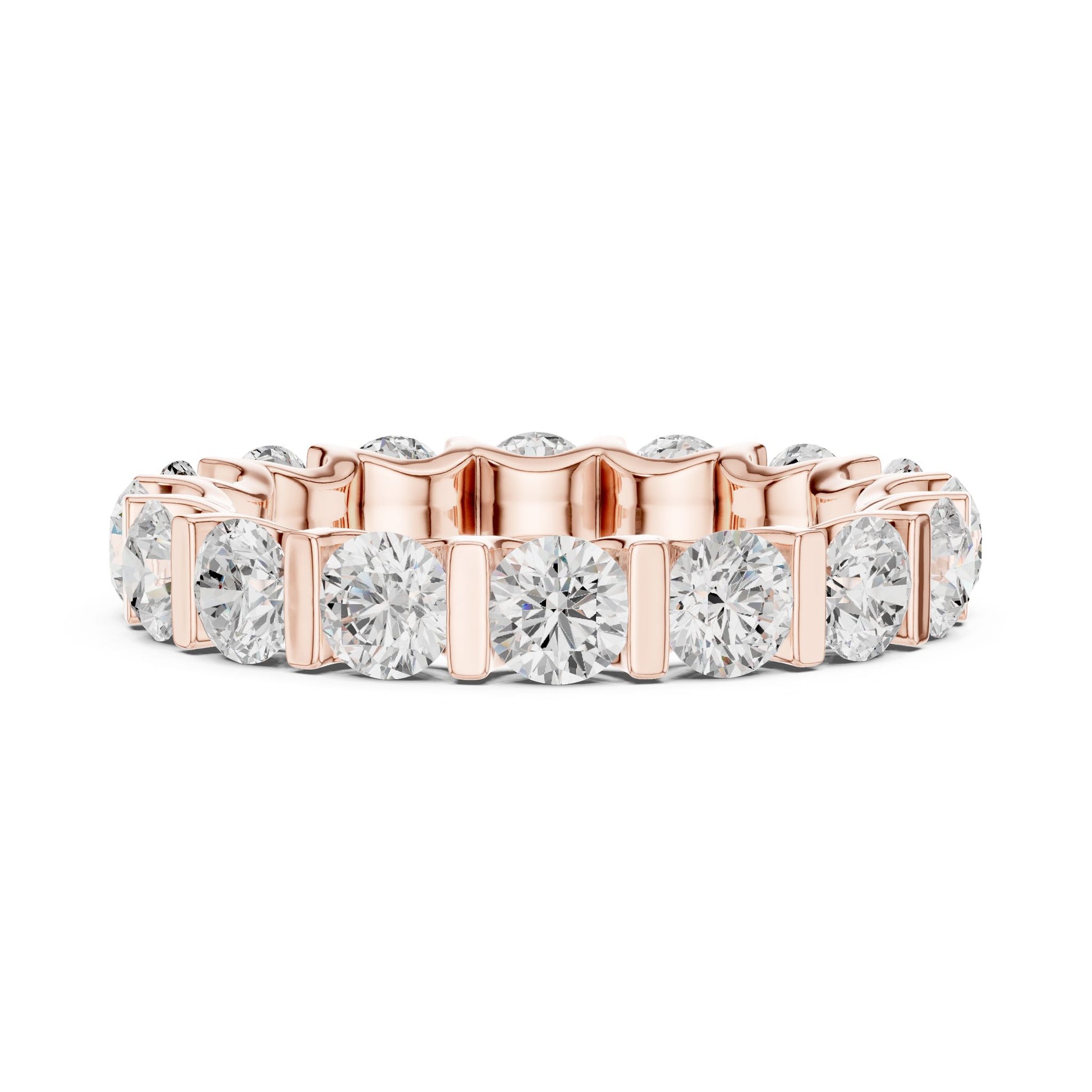 Round Lab Grown Diamond Pave Engagement Ring