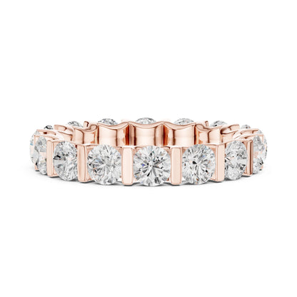 Round Lab Grown Diamond Pave Engagement Ring