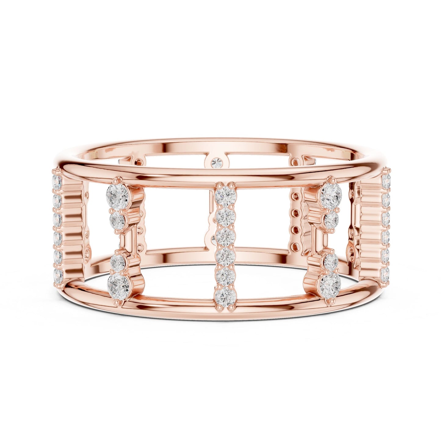 Women's Round Lab Grown Diamond Pave Ring