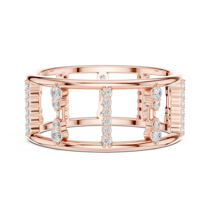 Women's Round Lab Grown Diamond Pave Ring