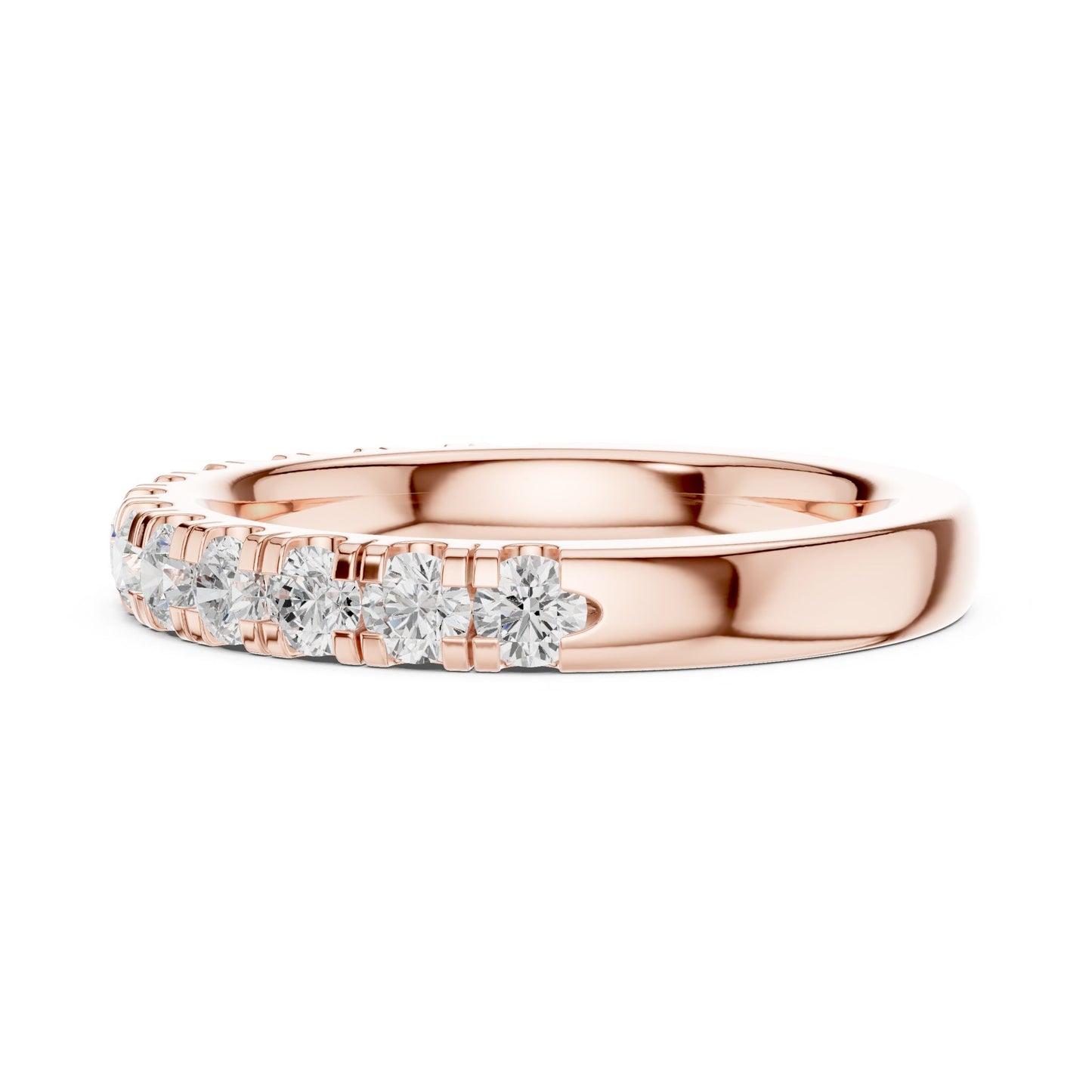 Round Lab Grown Diamond Pave Engagement Ring