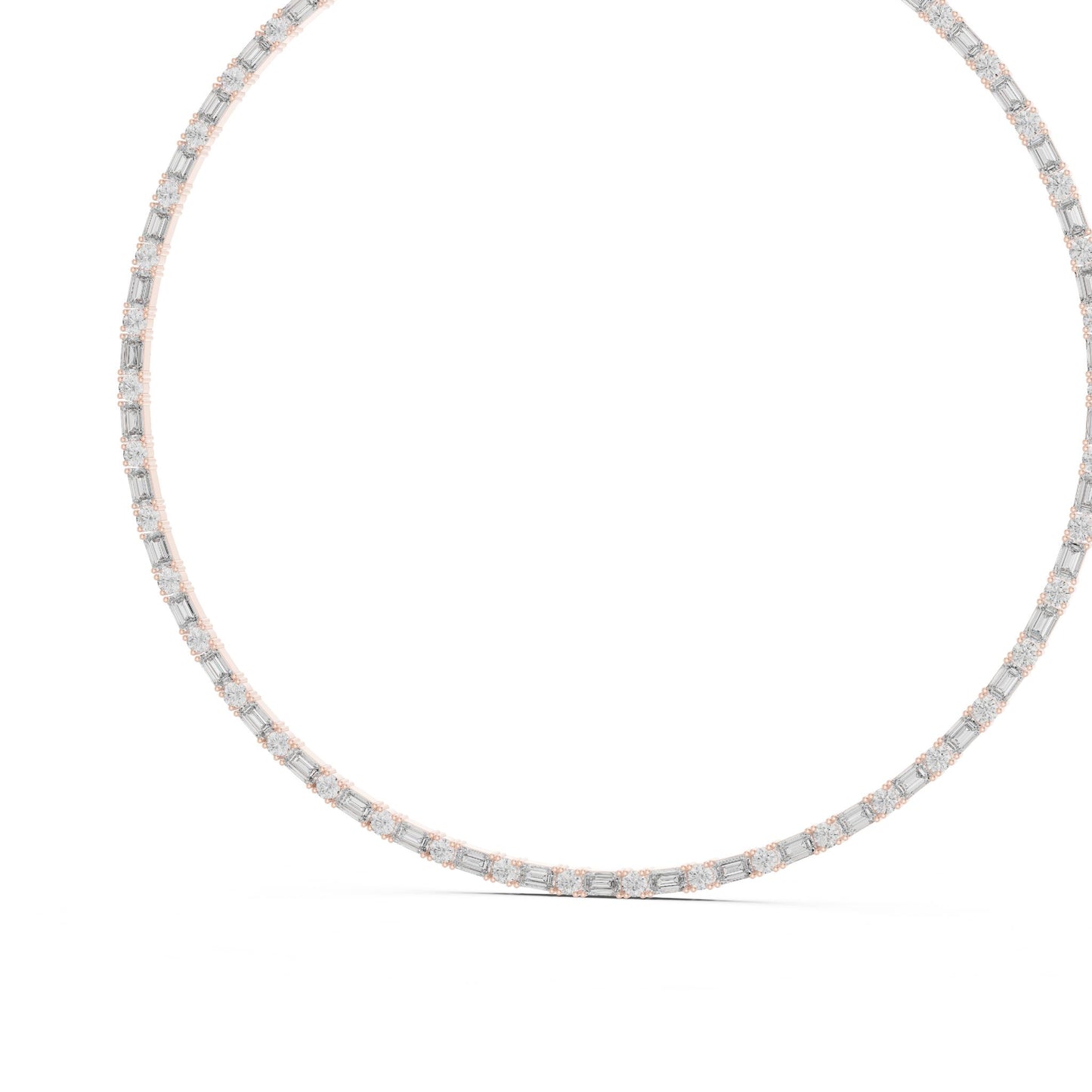 Round Lab Grown Diamond Pave Pendant