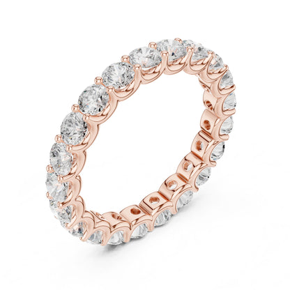 Round Lab Grown Diamond Pave Engagement Ring