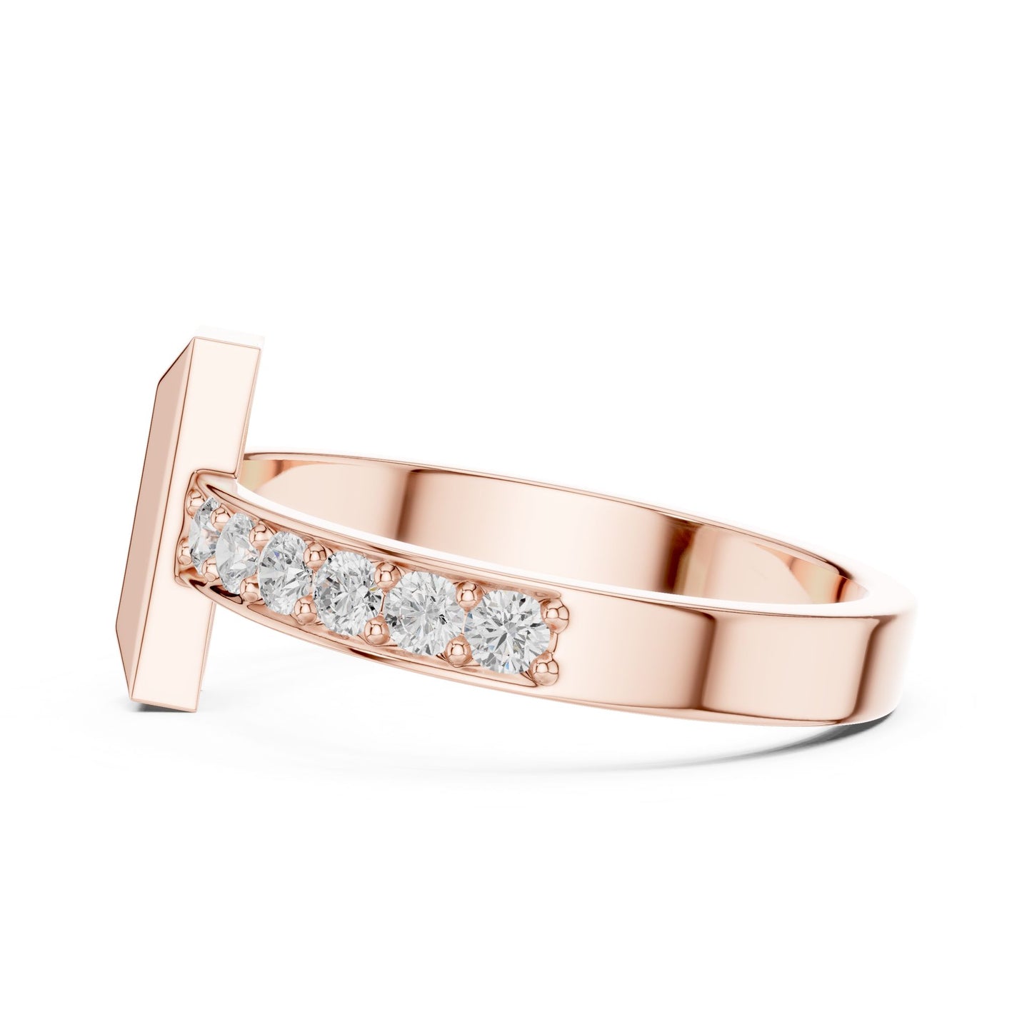 Men's Round Lab Grown Diamond Pave Ring