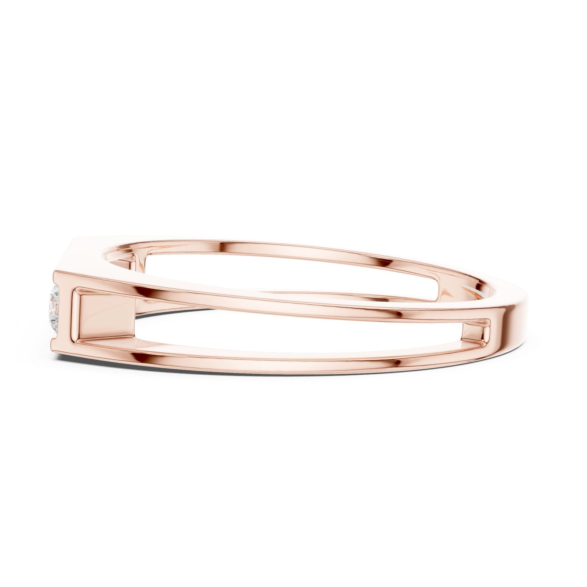 Men's Round Lab Grown Diamond Pave Ring