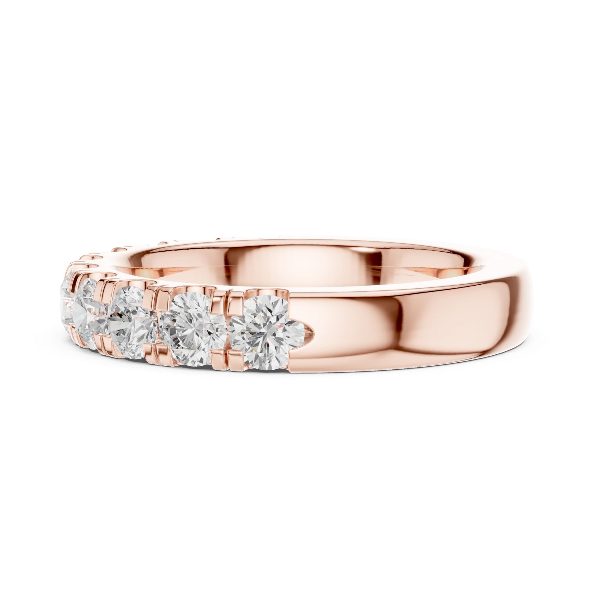 Round Lab Grown Diamond Pave Engagement Ring