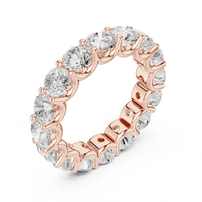 Round Lab Grown Diamond Pave Engagement Ring