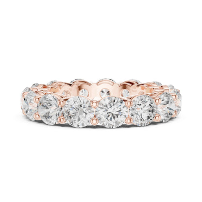 Round Lab Grown Diamond Pave Engagement Ring