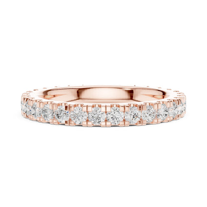 Round Lab Grown Diamond Pave Engagement Ring