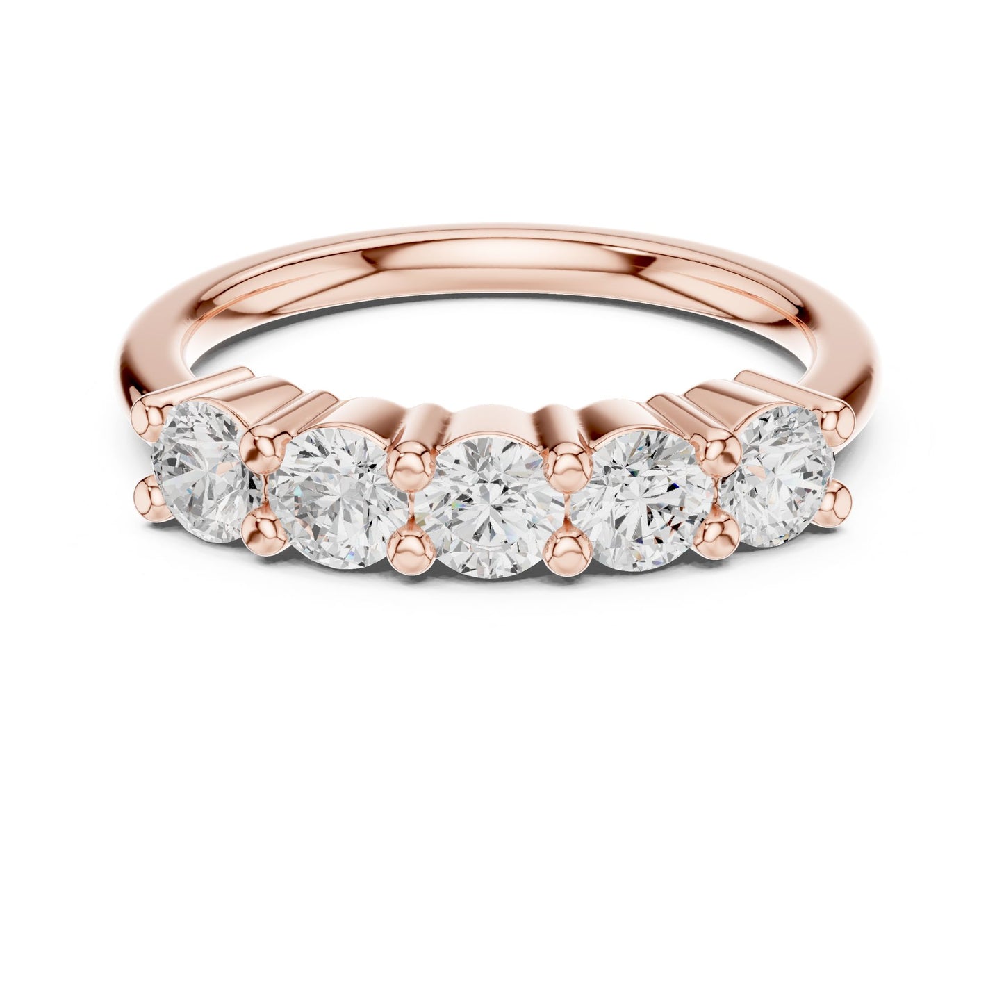Round Lab Grown Diamond Pave Engagement Ring