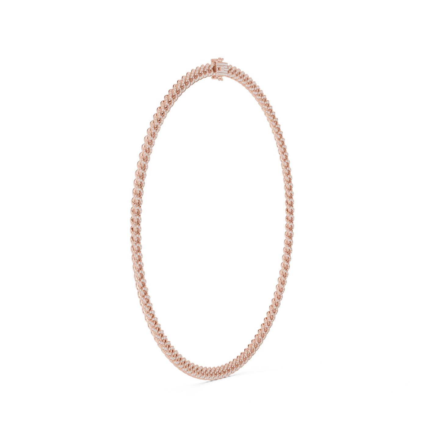 Round Lab Grown Diamond Pave Pendant
