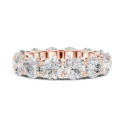 Round Lab Grown Diamond Pave Engagement Ring