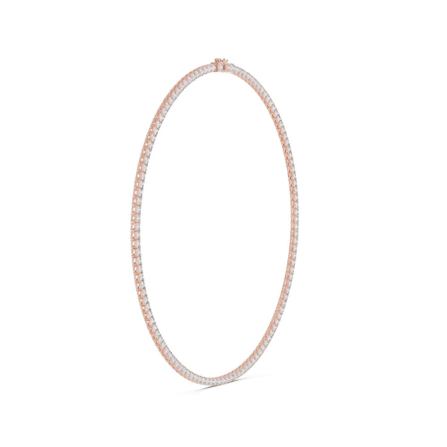 Round Lab Grown Diamond Pave Pendant