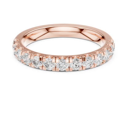 Round Lab Grown Diamond Pave Engagement Ring