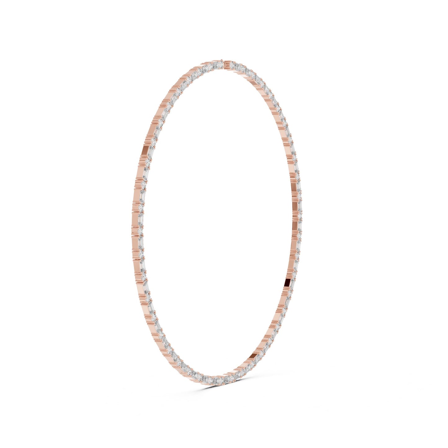 Round Lab Grown Diamond Pave Pendant