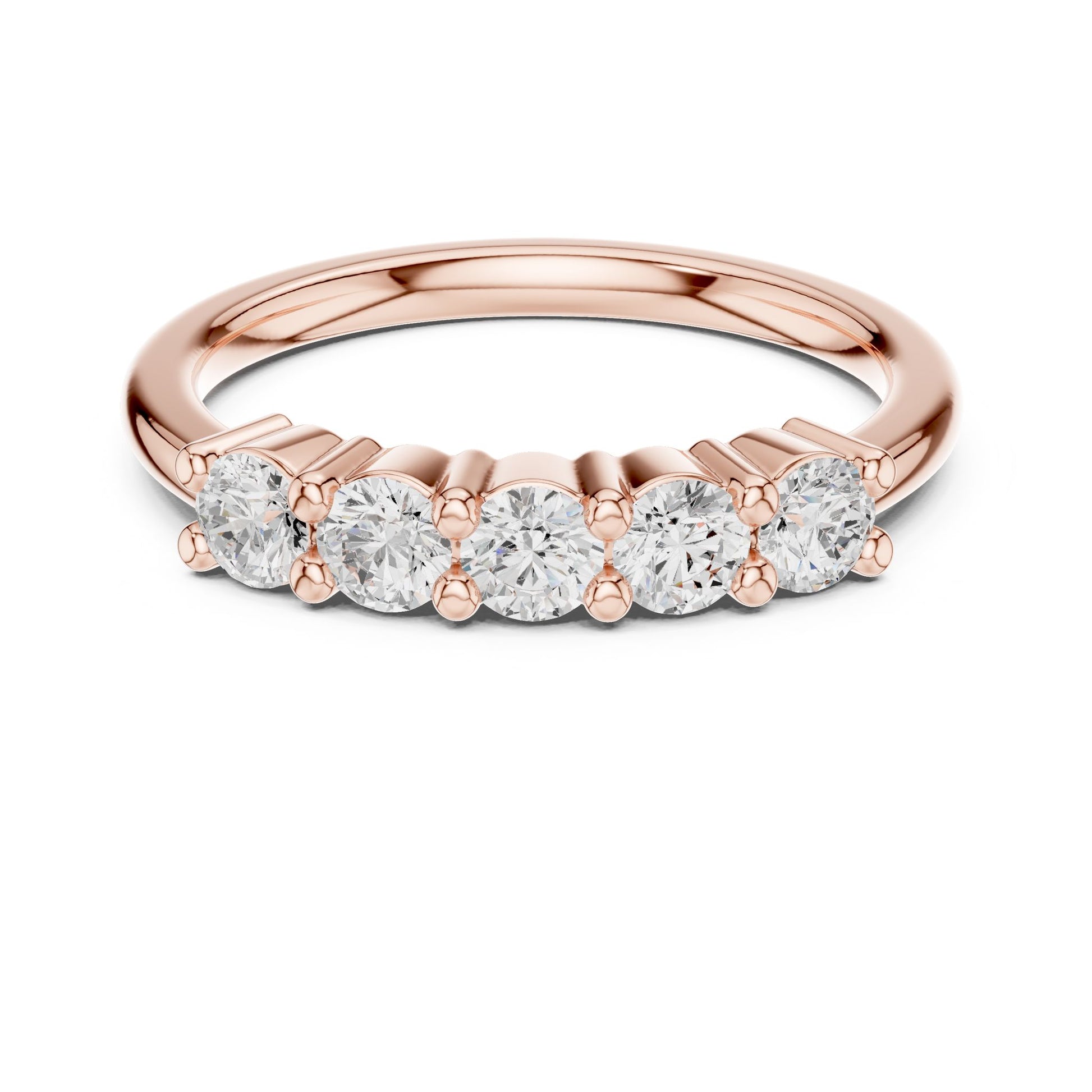 Round Lab Grown Diamond Pave Engagement Ring