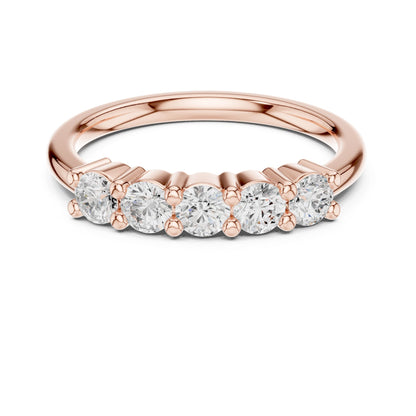 Round Lab Grown Diamond Pave Engagement Ring