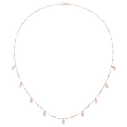 Round Lab Grown Diamond Pave Pendant