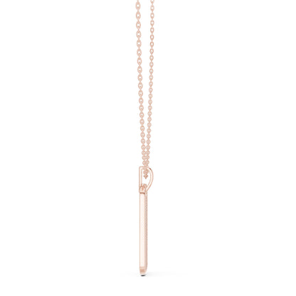 Round Lab Grown Diamond Pave Pendant