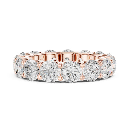 Round Lab Grown Diamond Pave Engagement Ring