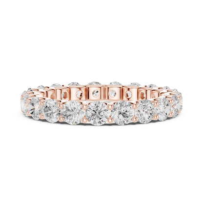 Round Lab Grown Diamond Pave Engagement Ring