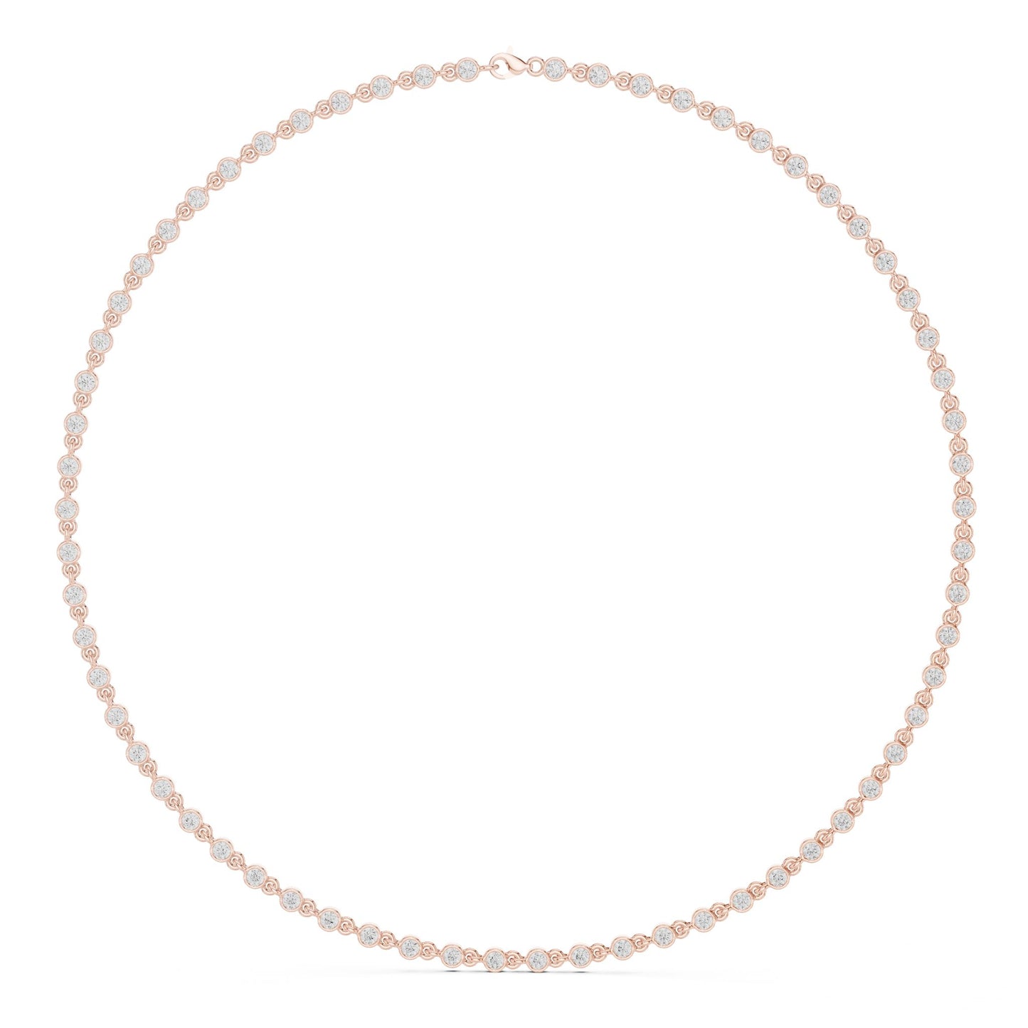 Round Lab Grown Diamond Pave Pendant