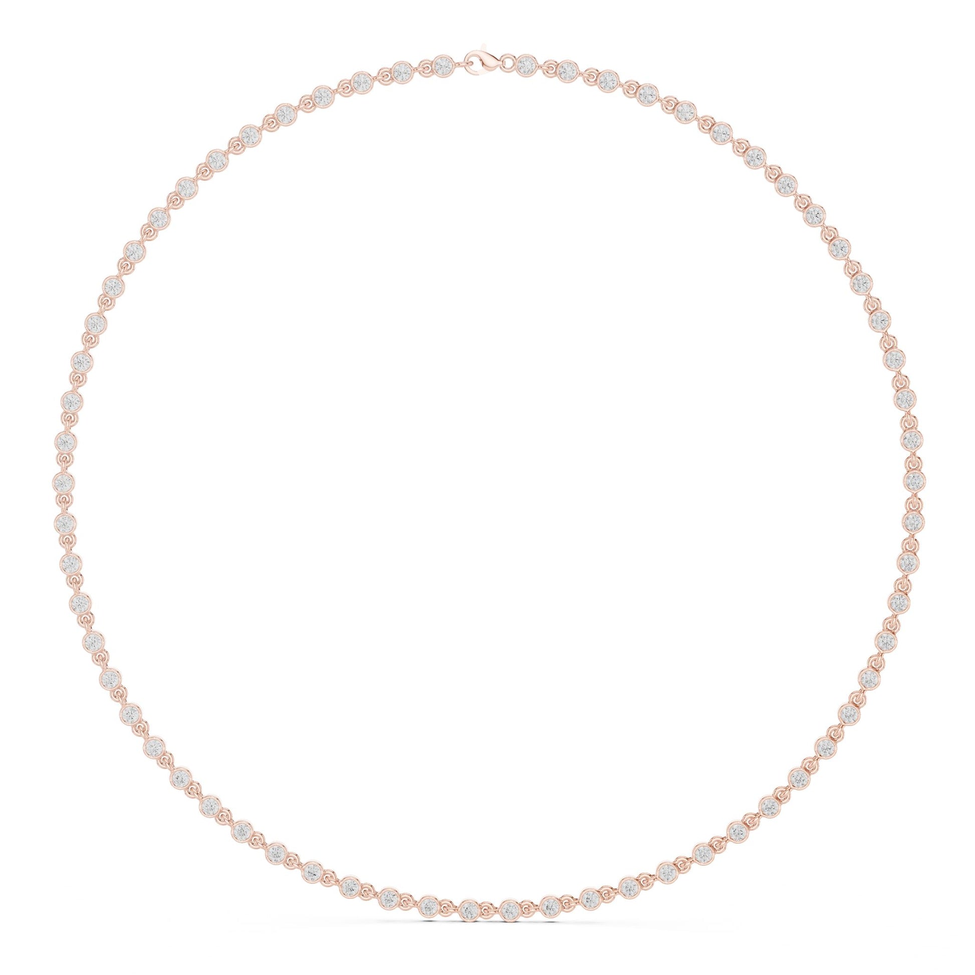 Round Lab Grown Diamond Pave Pendant