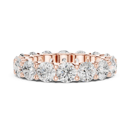 Round Lab Grown Diamond Pave Engagement Ring