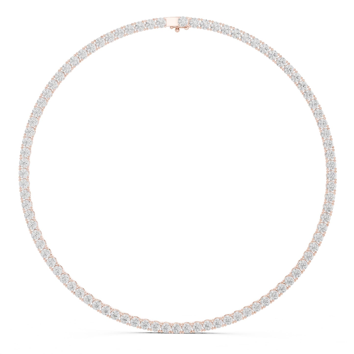Round Lab Grown Diamond Pave Pendant