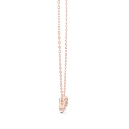 Round Lab Grown Diamond Pave Pendant