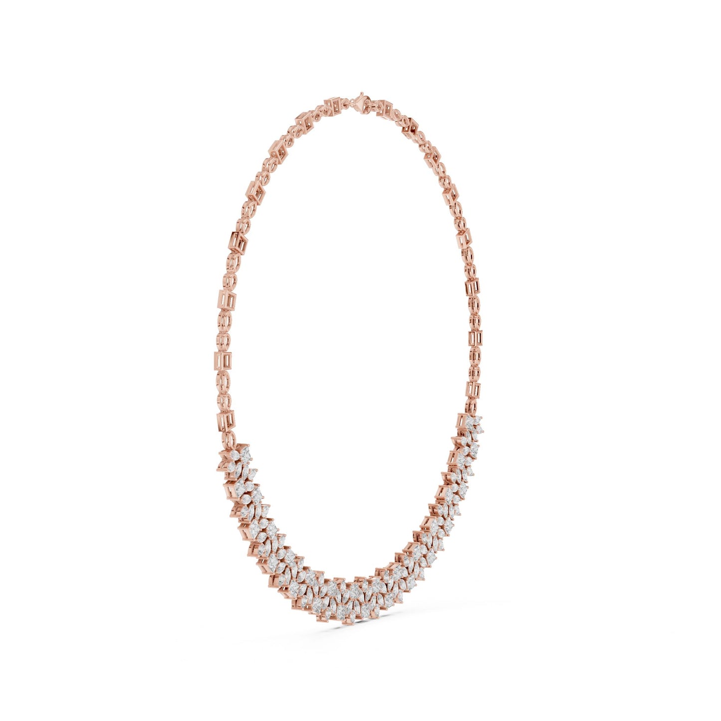 Round Lab Grown Diamond Pave Pendant