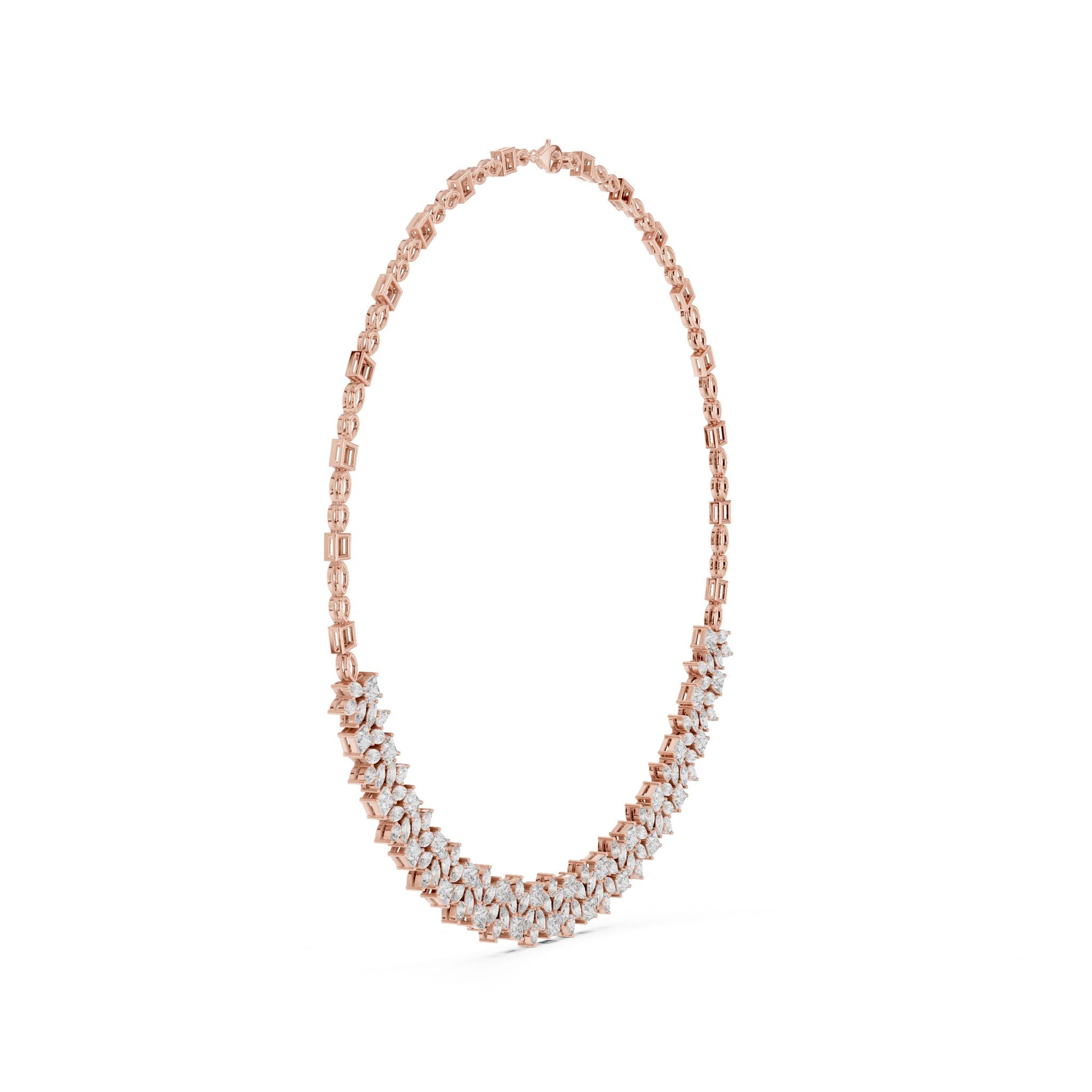 Round Lab Grown Diamond Pave Pendant