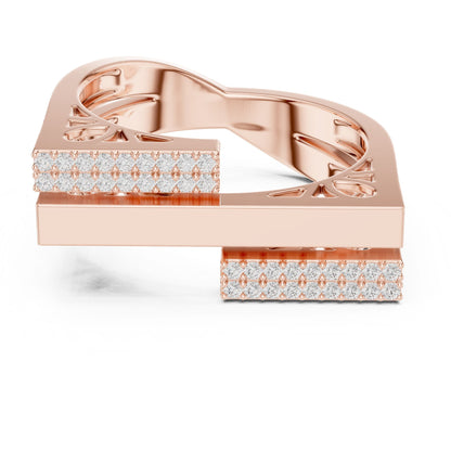 Women's Round Lab Grown Diamond Pave Ring