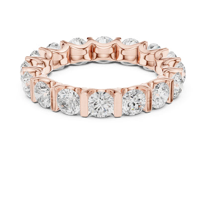 Round Lab Grown Diamond Pave Engagement Ring