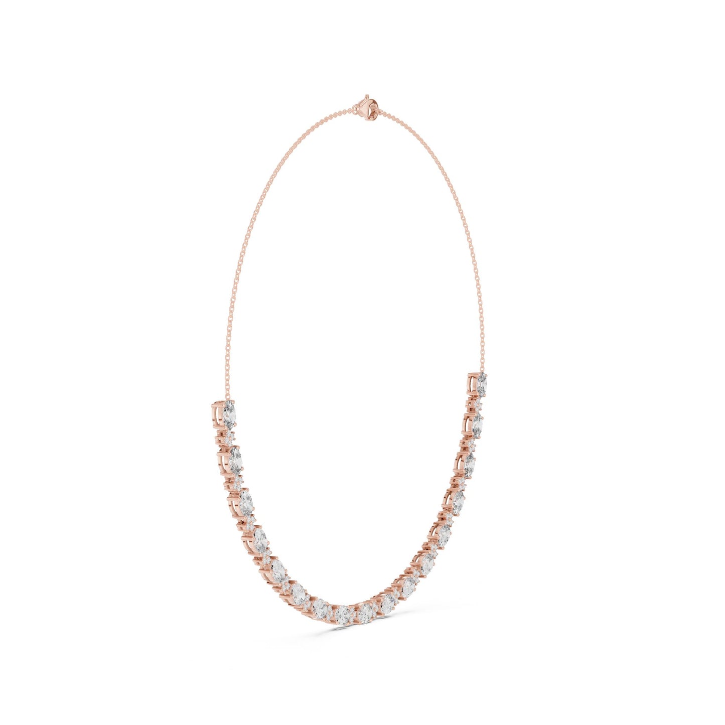 Round Lab Grown Diamond Pave Pendant