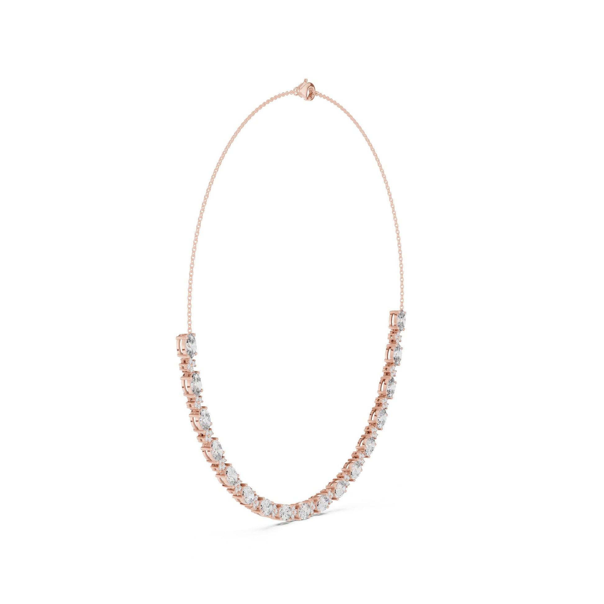Round Lab Grown Diamond Pave Pendant