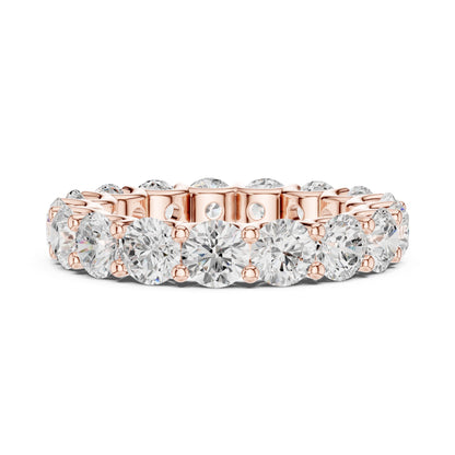 Round Lab Grown Diamond Pave Engagement Ring